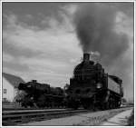 Eine weitere Vertreterin aus Strasshof bei der Dampflokparade am Graz-Kflacher Bahnhof am 19.5.2007: 629.01 (Sdbahn 629.01, BB 629.101, DRB 77 266, StB 77.266, BB 77.66, BB Vz 0 1089).