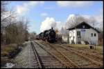 57.2770 und 638.1301 aus Braunau kommend. 28.02.2009 Winterdampf-Spektakel im Hausruck