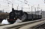 GEG 657.2770 vor Sonderzug anlsslich Dampfspektakel am Hausruck, Hausruckbahn KBS 171 Schrding  - Attnang-Puchheim , fotografiert im Bhf. Attnang-Puchheim am 13.03.2011