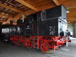 Die 1928 gebaute Dampflokomotive 93.1394 konnte Mitte August 2020 im Lokpark Ampflwang bewundert werden.