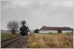 93.1420 mit dem ersten Nikolaus-Dampfzug von Retz nach Drosendorf am 8.12.2011, aufgenommen in Hessendorf. 