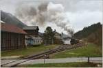 93.1420 bei der Ausfahrt in St.Aegyd am Neuwalde, mit dem Sonderzug SR 14602 von St.Plten Hbf nach St.