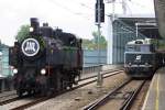 NLB 93.1420 und ÖBB 2143 040-0 am 14.September 2014 in Wien Praterstern.