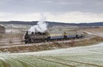 Dampflokbilder von Landesbahn mit Schnee gibt es von den letzten Jahren nur wenige.