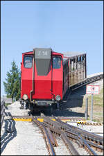 Für mich die eindrucksvollste Stelle der Schafbergbahn ist die ausfahrt aus dem Bahnhof Schafbergalm Bergwärts .
