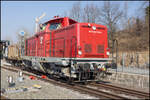 GKB DH 1100.1 im Teml  , Technisches Eisenbahnmuseum Lieboch , am 22.2.2025 
