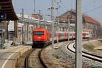 ÖBB 2016 022 schiebt am 24.März 2019 den REX 2514 (Wien Hbf.