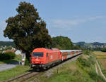 Baustellenbedingt gab es im August 2018 Lp-Züge auf der steirischen Ostbahn, welche aus 2016er in Fahrtrichtung Graz (stehen sonst in Richung Fehring) und klassischen CityShuttle-Waggon bestanden. Hier 2016 088 als LP 98751 am 23. August 2018 in Flöcking bei Gleisdorf.