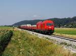 Die 2016 060 mit einem Güterzug am 26.07.2019 unterwegs bei Achenlohe.