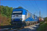 ADRIA 2016 921 zieht Containerzug durch Maribor-Tabor Richtung Koper Hafen. /9.10.2019