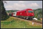 2016 012 fährt am 3.09.2002 mit R4719 bei Laßnitzhöhe Richtung Graz.