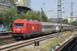 �BB 2016 061 mit dem �ber Simbach gef�hrten EC 1213 M�nchen - Wien, M�nchen Heimeranplatz, 11.07.2026