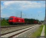 2016 056 beschleunigt den Vg 73555 aus dem Bahnhof Zeltweg mit dem Ziel : Bahnhof Neumart in der Steiermark.