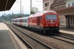 ÖBB 2016 060-3 fährt am 11.Juni 2010 mit einem Regionalzug in den Bf. Knittelfeld ein.