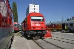 2016 004-0 vor der Nebenwerksttte in der Zfltg. Wien Ost. Aufgenommen am Tag der offenen Tr aus Anlass  160 Jahre Ostbahn  am 11.September 2006.