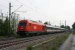 Ab Mhldorf fhrt dieser EC von Linz nach Mnchen als RE. Am 01.05.11 war 2016 064-5 in Poing in Richtung der bayrischen Landeshauptstadt mit ihm unterwegs.