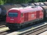 2016 064-4 wartet mit Gterzug auf die Abfahrt Bhf RIED i.I.