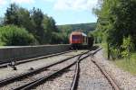 Im Bahnhofsbereich von Oberpullendorf fand ich die 2016 012 im Gterladebereich vor, Juli 2012