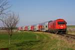 2016 010 mit REX7749 (Wien Meidling - Neckenmarkt-Horitschon) am 15.04.2013 bei Unterpetersdorf.