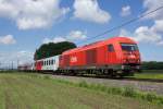 2016 089 mit dem R 4173 (Sd-Ra) unterwegs auf der Radkersburgerbahn oder auch S51 genannt, zwischen Feld und Wies`n. Nächster Halt/Next Stop - Mureck. Aufgenommen zwischen Weitersfeld an der Mur und Mureck am 10.05.2014