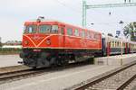 RBAHN 2050.09 am 10.September 2017 mit dem SDZ 84492 nach Neusiedl am See im Bahnhof Pamhagen.