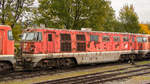 7. Oktober 2018 im Eisenbahnmuseum Ampflwang: 2050 015-3 hat schon bessere Tage gesehen.