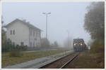 ÖGEG 2050.05 am 20.10.2019 mit dem Fotogüterzug SLGAG 93888 von Ried nach Attnang-Puchheim beim Fotohalt in Holzleithen.