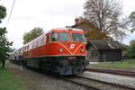 RBAHN 2050.09 am 14.September 2019 mit dem SR 17324 (Wien Praterstern - Traiskirchen Aspangbahn) im Bahnhof Tattendorf.