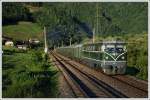 2050.04 mit dem Sonderzug SR 19816 von Mixnitz nach Wien im letzten Licht des 10.8.2008 kurz vor Bruck an der Mur.