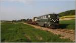 2050 04 fhrt mit dem historischen Militrzug SGAG 90153 von Ernstbrunn nach Korneuburg.