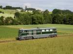 Die 2050 005 am 12.06.2011 unterwegs auf der Ampflwanger Museumsbahn.