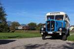 Bei St.Johann im Rosental treffen am 4.8.2026 die 2060.64 mit einem kurzen Verschubg�terzug sowie ein Saurer Diesel 5GAF-0 aufeinander.