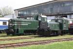 2060.04 und 2067.04 beim Dieselloktag vor dem Heizhaus Strasshof am 29.Juli 2012.