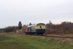 BIF 2060.14 am 22.November 2015 mit dem SBED 93960 zwischen Bullendorf und Wilfersdorf-Hobersdorf.