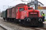 BIF 2062 053-1 mit dem SLGAG 93824 (Sopron - Wien Liesing) am 10.November 2018 im  Bahnhof Pfaffstätten.