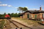 BIF 2062 053-1 am 23.Juli 2019 als SLZ 95804 (Korneuburg - Waldmühle) im Bahnhof Perchtoldsdorf.