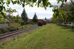 FROWOS 2062 053-0 anllich des Regionalbahntages am 16.09.2012 auf der Kaltenleutgebener Bahn als NF 19075 kurz vor dem Einfahrsignal des Bf.