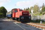 FROWOS 2062 053-0 anllich des Regionalbahntages am 16.09.2012 auf der Kaltenleutgebener Bahn als NF 19076 beim Km 2,4 zwischen Rodaun und dem Bf. Perchtolsdorf.

