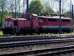 2067 070-9 schiebt in Timelkam 1142 638-6 zur gewünschten Abstellposition; 260501