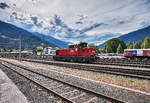 2068 027-8 bei einer Verschubfahrt im Bahnhof Lienz.
Aufgenommen am 9.6.2017.