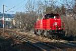 2070 060 ist als Lz auf der Verbindungsbahn in Wien unterwegs. Die Aufnahme entstand am 21.03.2011 zwischen Htteldorf und Speising.