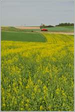 Dies ist nicht der Mollmannsdorfer- oder Schareiterberg, sondern die Strecke Retz - Drosendorf bei Hofern: die 2070 070 holt die wegen Bschungsbrnden in Weitersfeld abgestellte Garnitur des