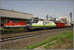 CAT Taurus 1116 142 fhrt mit einem Gterzug von Bruck an der Mur nach Zeltweg.Im Hintergrund steht die Diesellok 2143 067.
25.06.2008