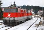 2143 043 + 2143 069 sind als 73152 in Martinsberg/Gutenbrunn angekommen und fahren nun zum Mittagessen nach Ottenschlag ;-)(5.12.2008)