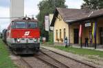 2143 073-1 mit SREX 16011  Reblaus-Express  am 31.Juli 2010 in der Hst. Langau.