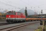 2143 029 erreichte am 12.11.2012 mit einem Bauzug den Bahnhof Kufstein.