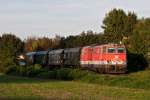 2143 062 ist mit dem NostalgieExpress Leiser Berge am 28.09.2014 von Ernstbrunn nach Wien Pratersten unterwegs.