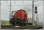 D3 der steiermrkischen Landesbahnen zog gerade einen Zug aus dem Cargo Center Graz, und macht sich auf dem Weg zurck ins CCG.