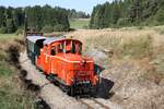 WSV 2091.09 anlässlich des vom WSV veranstalteten 2 tägigen  Güterzugfestival im Wald4tel  am 09.September 2023 kurz vor der Halzestelle Aalfang beim Km 8,0 der Strecke Alt Nagelberg -