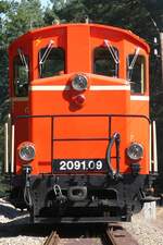 WSV 2091.09 anlässlich des vom WSV veranstalteten 2 tägigen  Güterzugfestival im Wald4tel  am 10.September 2023 beim Km 1,1 der Strecke Alt Nagelberg - Heidenreichstein.